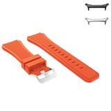 Curea din silicon compatibila cu Samsung Galaxy Watch Ultra2, Telescoape QR, 22mm, Light Orange