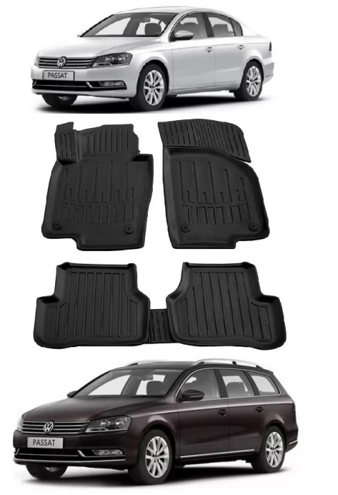 Set Covorase Auto Cauciuc Umbrella Pentru Volkswagen Passat B7 (2010-2014)