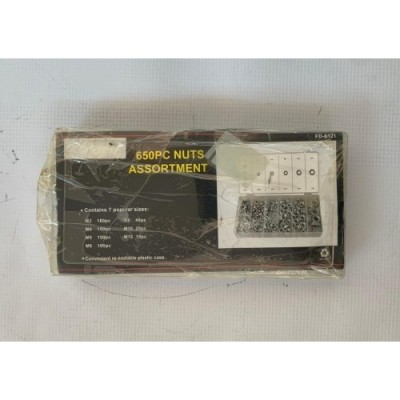 Set piulite 650 bucati, diverse marimi M3 M4 M5 M6 M8 M10 M12 INCOMPLET; RESIGILATA foto
