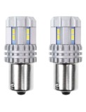 Set 2 bec led auto P21W (BA15S) UltraBright 12v/24v 1000lm alb