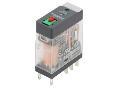 Releu Electromagnetic DPDT 220VAC 5A cu Soclu foto