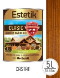 Lazura lemn ESTETIK CLASIC 5L CASTAN, protectie UV