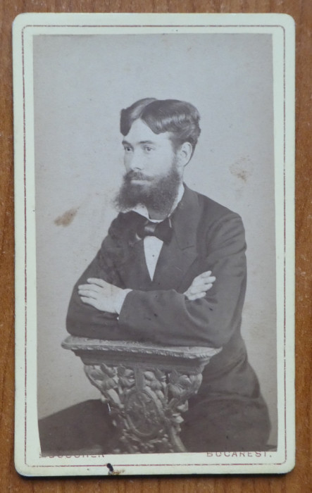 Foto pe carton, Franz Duschek, Bucuresti, de secol 19