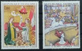 BC453, Franta, 2 serii picturi, Nestampilat