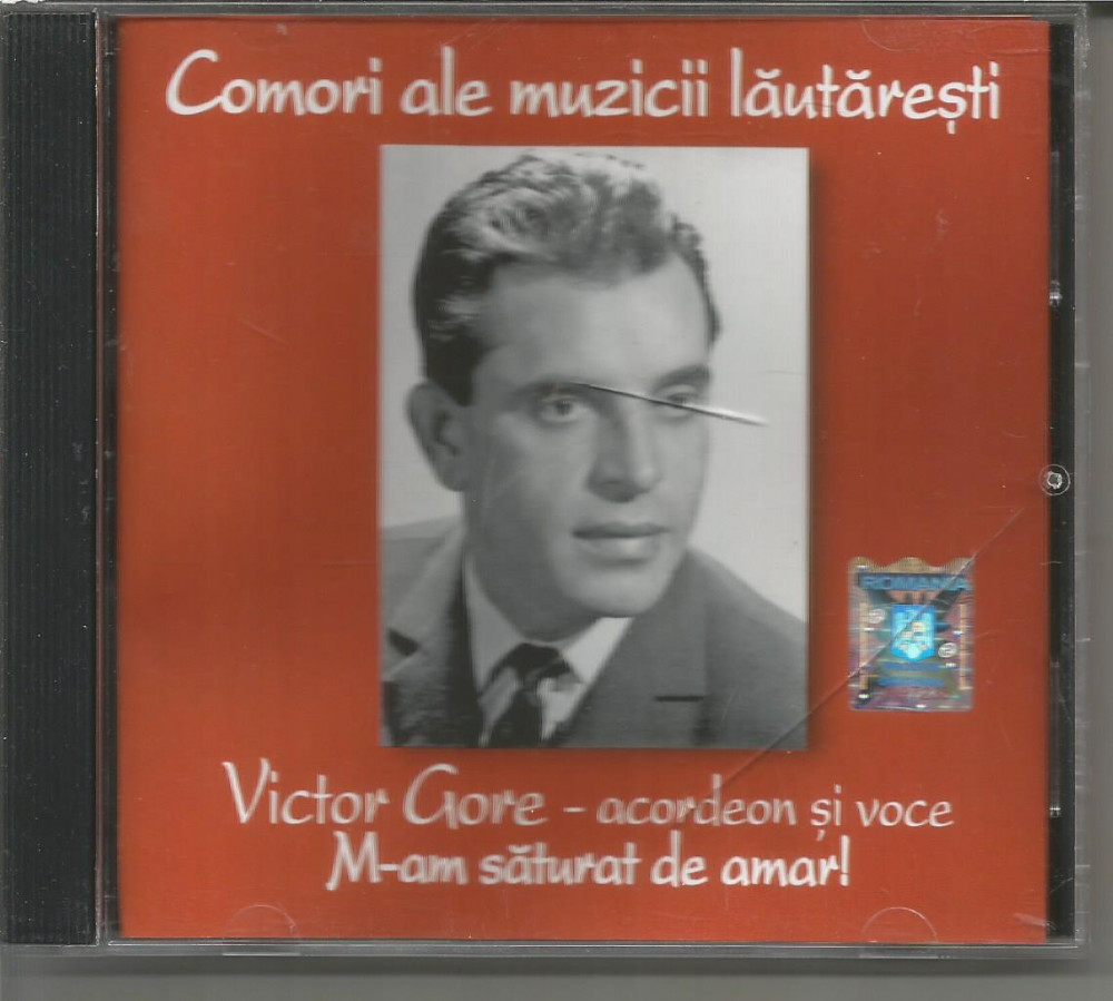 B) CD -COMORI ALE MUZICII LAUTARESTI-Victor Gore- acordeon si voce |  Okazii.ro