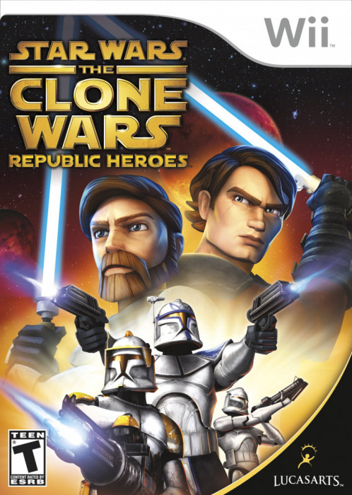 Joc Wii classic Star Wars The Clone Wars Republic Heroes si pt wii U