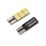 Set 2 becuri auto W5W/ T10- 9 SMD -CANBUS-alb