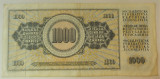 Bancnota 1000 DINARI / DINARA - RSF YUGOSLAVIA, anul 1978 *cod 437