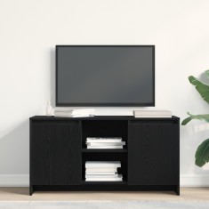 vidaXL Dulap TV Negru, Stejar, 102x37,5x52,5 cm, Lemn prelucrat