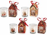 Cumpara ieftin Set 4 lumanari Craciun 5.5x5.5x12 cm