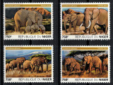 NIGER 2015 - Fauna, Elefanti /serie completa MNH, Nestampilat