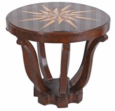 Masuta Art Deco din lemn masiv furniruit cu model CAT029