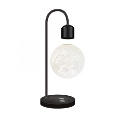 Lampa de veghe Luna care leviteaza, cu incarcator Wireless, 3D