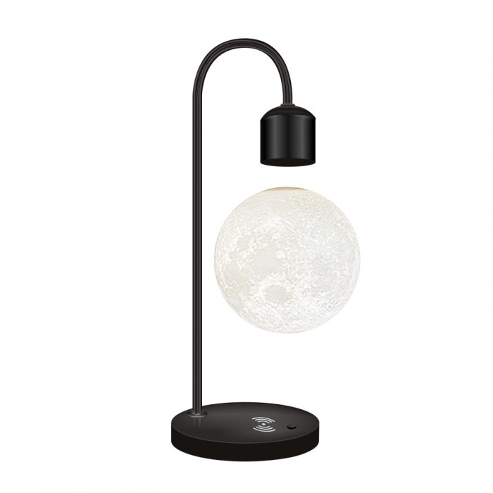 Lampa de veghe Luna care leviteaza, cu incarcator Wireless, 3D
