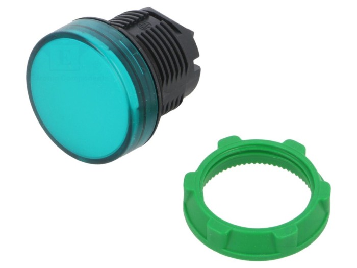 Lumină de control verde 22mm IP66
