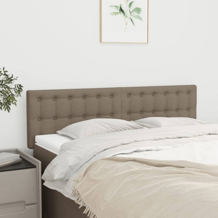 Gossi tablii de pat, 2 buc., gri taupe, 72x5x78/88 cm, textil