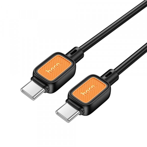 Cablu Date si Incarcare USB-C - USB-C HOCO X108, 60W, 1m, Negru
