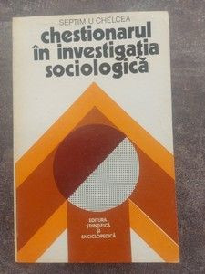 Chestionarul in investigatia sociologica- Septimiu Chelcea foto