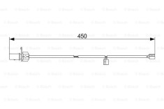 BOSCH 1 987 473 583 senzor de avertizare,uzura placute de frana