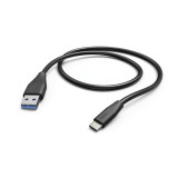 Cablu de date si incarcare EVO Hama cu conector USB type C