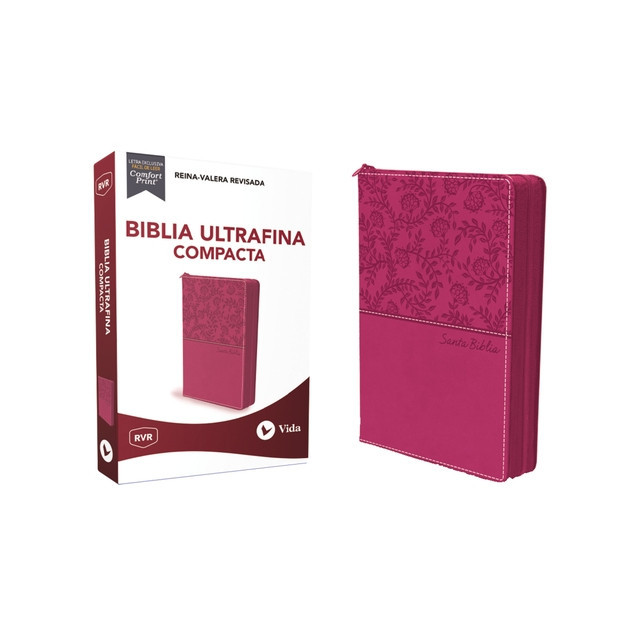 Rvr Santa Biblia Ultrafina Compacta, Leathersoft Con Cierre