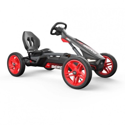 Kart cu pedale pentru copii Berg Toys Rally APX Red, 3 viteze, scaun ajustabil, sistem BFR foto