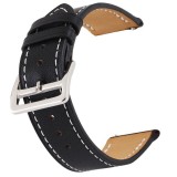 Curea piele, compatibila cu Huawei Watch GT 3 46mm, VD Very Dream&reg;, Telescoape QR, Black Night