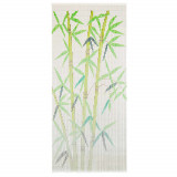 VidaXL Perdea de ușă pentru insecte, 90 x 200 cm, bambus