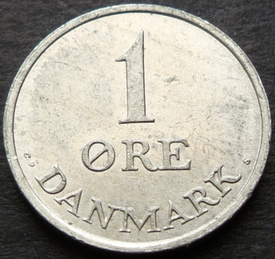 Moneda 1 ORE - DANEMARCA, anul 1970 * cod 2882 A = A.UNC foto