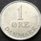 Moneda 1 ORE - DANEMARCA, anul 1970 * cod 2882 A = A.UNC