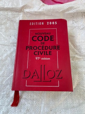 Nouveau Code de procedure civile (97e edition) foto