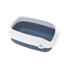 Litiera pentru pisici albastru inchis 43x31x16 cm