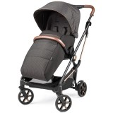 Carucior transformabil Peg Perego Vivace 500, 0 - 22 kg, Negru/Gri, cadru usor din aluminiu