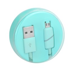 Cablu Date &amp; Incarcare MicroUSB Ring (Menta) Box