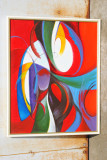 Domnisoara Pogany altfel - tablou original, ulei pe panza (canvas), Nonfigurativ, Abstract