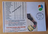 Istoria fotbalului - Suporter - fan zone - echipa de fotbal DINAMO Bucuresti, clasament divizia A, sezonul 2000, plic, intreg postal