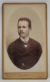 FOTOGRAF H. LAGRIFFE FILS , PARIS , BARBAT IN MEDALION , FOTOGRAFIE C.D.V. , SFARSIT DE SEC. XIX