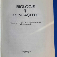 Biologie și Cunoaștere - Jean Piaget