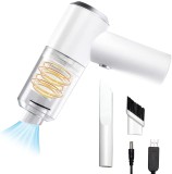 Aspirator Auto Fara Fir Axeloni&reg;, 4500PA, 45W, Baterie 2000mAh, Functii de Aspirare, Vidare, Filtru Praf Detasabil, Umed si uscat, Alb