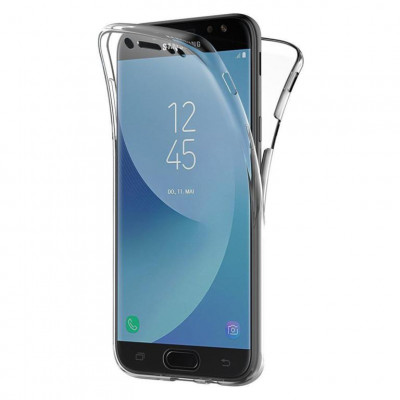Husa Telefon Silicon Samsung Galaxy J7 2017 j730 Clear Ultra Thin Fata+Spate foto