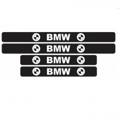 Set 4 protectii praguri auto, autoadezive BMW, Alb