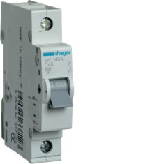 Siguranta automata 40A 1P Curba C 6ka Hager MC140A