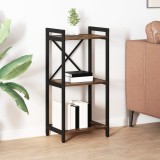 VidaXL Bibliotecă Stejar afumat 40 x 30 x 83 cm Lemn compozit