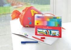 Carioca Faber Castell 80 culori connector foto
