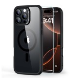 [Pachet 360&Atilde;&sbquo;&Acirc;&deg;] Husa + folie iPhone 16 Pro ESR Classic Hybrid HaloLock, negrutransparenta