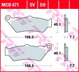 Cumpara ieftin Set placute frana TRW MCB671SV - Aprilia ETV - Pegaso - BMW C1 - F650 - Ducati Monster - Honda CB - NT - Yamaha DT125 - XT660