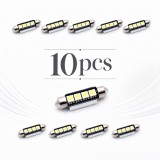 Pachet 10 Leduri auto sofit 39mm 3W can-bus Carguard