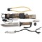 Cutit de vanatoare IdeallStore?, Thunder Sound, otel inoxidabil, 30 cm, bej, teaca inclusa