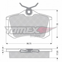 Set placute frana spate Citroen - Berlingo , C2 , C3 , C4 , ZX Xsara - SPF65806 foto