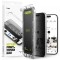 Folie de protectie Ecran Privacy Ringke Easy Slide pentru Apple iPhone 16 Pro, Sticla Securizata, Full Glue, Set 2 bucati